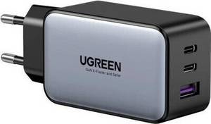 Ugreen Nexode S 65W 3-Port GaN Fast Charger EU gray (35042) Universal-Ladegerät Handy