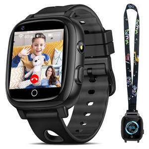 Sanorum 4G Smartwatch kinder mit GPS und Telefonfunktion Smartwatch (3.3 cm/1.3 Zoll, HD Voll Touchscreen) IP68 Kinder Smartwatch, mit Videoanrufen, SOS, WiFi, Musik, Wecker, Schulmodus, Geschenke für Jungen Mädchen, mit Halsseil 