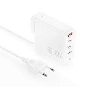 4smarts Ladegerät GaN Flex Pro 100W 3 USB-C+1 USB-A, Travel Edition 