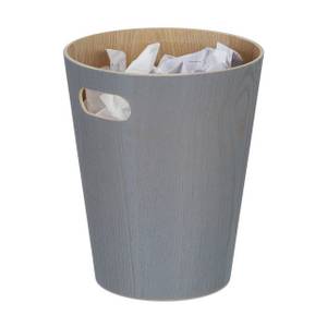 Relaxdays Papierkorb »Dunkelgrauer Papierkorb aus Holz« 
