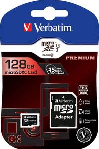 Verbatim Premium U1 microSDXC 128GB (44085) microSD Karte