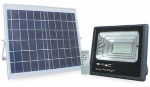 V-tac Solar LED-Fluter VT-40 mit Fernbedienung, 16 W, 1050 lm, 4000 K, schwarz 