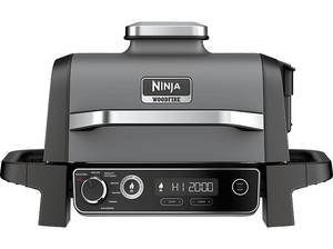  NINJA OG701DE Woodfire Outdoor Elektrogrill, Schwarz (2400 Watt) 