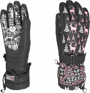 Level Kids Junior Gloves Ninja Pink Skihandschuhe