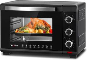 WOLTU Minibackofen, Minibackofen & Toastofen mit Timer, 25 Liter 1500W 