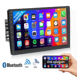 Hikity Android 13.0 10.1'' HD 1080P 2 Din GPS Autoradio 2+32G Autoradio (GPS, WIFI, BLUETOOTH, FM, Suppport Rear Camera, Mirro link) 