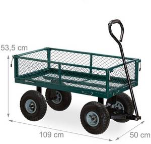 Relaxdays Handwagen Living Portalia dunkelgrün (16866721) Handwagen