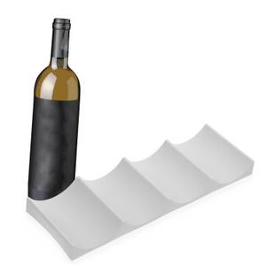 RWEUOQ Flaschenregal Kühlschrank Wellenrillen Flaschenhalter Weinregal Stapelbares Stabil, Stapelbares Flaschenregal, Wellen-Design, platzsparender Organizer, Rutschfest, stabil, lebensmittelecht, platzsparend, vielseitig nutzbar 