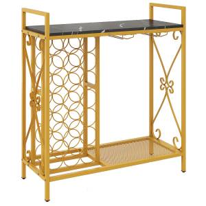 Costway Weinregal, 21 Flaschen, stehend, mit 