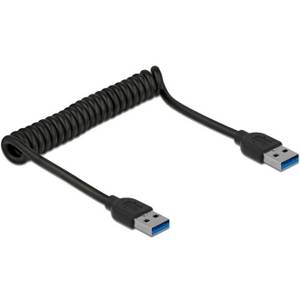 Delock USB 3.0 Spiralkabel USB-A Stecker > USB-A Stecker 