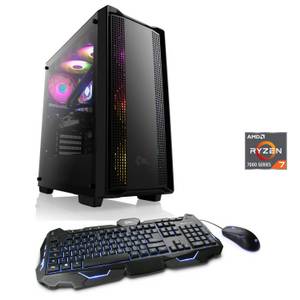 Csl HydroX V28331 Gaming-PC (AMD Ryzen 7 7800X3D, GeForce RTX 4070, 32 GB RAM, 1000 GB SSD, Wasserkühlung) 