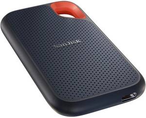 Sandisk Extreme Portable 1050 MB/s PC/Mac Speicher, 1 TB SSD, extern, Grau/Orang externe SSD-Festplatte