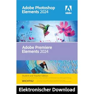 Adobe Photoshop & Premiere Elements 2024 | Mac | Studenten & Lehrer | Download 