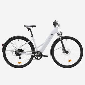 Rockrider Gebraucht - E-Bike SUV Trekkingrad 28 Zoll E-ACTV 100 LF perlgrau  - SEHR GUT 