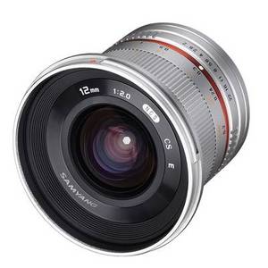 Samyang MF 12mm F2,0 APS-C Sony E silber Superweitwinkel-Objektiv