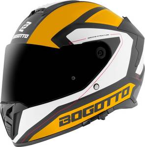Bogotto Motowear Bogotto FF122 BGT Gelb/Weiß Integralhelm