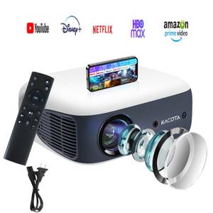 welikera Android 1080P Projektor mit Auto-Keystone, Heimkino-Erlebnis Beamer LED-Beamer 