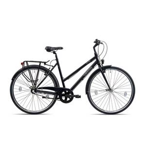 Chrisson City One Urban Bike 28 Zoll Fahrrad Damen Herren 155 - 175 cm 3 Gänge schwarz 50 cm 