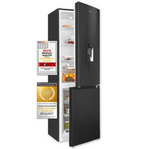 Exquisit Kühl-/Gefrierkombination KGC5320-95-E-WS-040C, 185.8 cm hoch, 60 cm breit, kompakter Alleskönner für Ihren Haushalt 