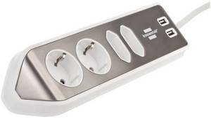 Brennenstuhl 1153590420 (silber weiß) USB-Steckdose