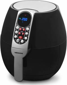 Medion Heissluftfritteuse MD17320, 1500 W, 8 praktische Automatikprogramme 