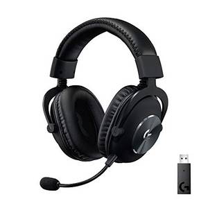  Logitech G PRO X kabelloses LIGHTSPEED Gaming-Headset, Blue VO!CE Mikrofontechnologie, 50 mm PRO-G Lautsprecher, DTS Headphone:X 2.0 Surround Sound, Memory-Foam-Polsterung, 20h Akkulaufzeit - Schwarz 