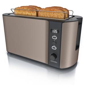 Arendo Frukost mit Display (1500 W) bronze Langschlitztoaster