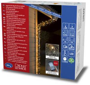 Konstsmide LED Lichterkette bernstein/schwarz (6544-870) Weihnachtslichterkette