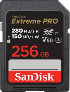 Sandisk Extreme PRO UHS II V60 280MB/s 256GB (SDSDXEP-256G-GN4IN) SD Karte