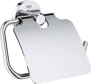 Grohe Essentials mit Deckel chrom (40367001) Toilettenpapierhalter