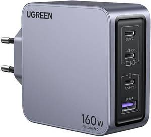 Ugreen Nexode Pro 160w USB-C Ladegerät 4-Ports Mini GaN Schnellladegerat Handy Schnellladegerät