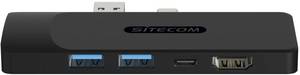 Sitecom USB-C 5-in-2 Dock CN-417 USB-Dockingstation