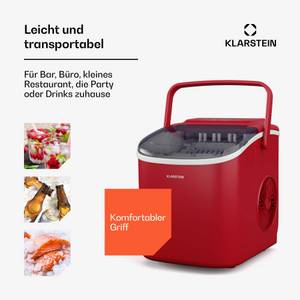 Klarstein Eiswürfelmaschine Caldwell, Eiswürfelbereiter Eismachinen Wassertank Wasserspender 6 L 