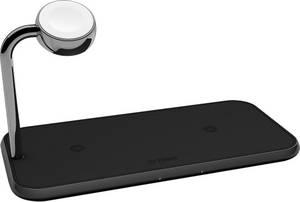 Zens Dual+Watch Aluminium Wireless Charger schwarz Induktionsladegerät