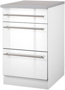 Wiho KÜchen wiho Küchen Unterschrank Chicago, 50 cm breit mit 2 Auszügen 