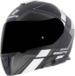 Bogotto Motowear Bogotto FF403 Murata schwarz/grau/weiß Klapphelm
