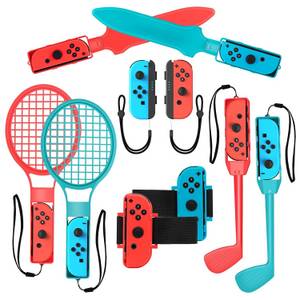 DOPWii 10-in-1 Switch Spiele Zubehör Sets für Kinder Nintendo Switch Sports Controller (10 St) 