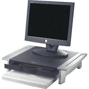 Fellowes 80311 Monitor-Erhöhung Höhen-Bereich: 10 bis 15cm Schwarz, Silber 