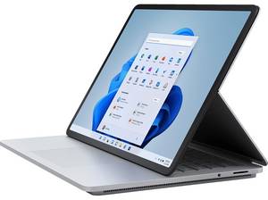  MICROSOFT Laptop Studio - i5 16GB / 512GB, Notebook mit 14,4 Zoll Display Touchscreen, Intel® Core™ Prozessor, 16 GB RAM, 512 SSD, Iris® Xe-Grafik, Platin 