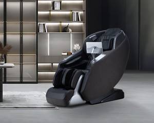 Home Deluxe Massagesessel ALVINA mit Premium Webstoffpolsterung- Schwarz 