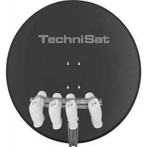 Technisat Skytenne (Mehr-Teilnehmer-Empfangssystem), grau (Sat-Antenne 85 cm inkl. 4 Quattro-LNBs) 