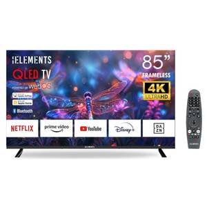 KB Elements ELT85QL7DE QLED-Fernseher (215,00 cm/85 Zoll, 4K Ultra HD, Smart-TV, QLED, 4K UHD, HDR10+, webOS Betriebssystem, Magic Fernbedienung) 
