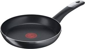 Tefal Bratpfanne Hard Titanium Essential, Aluminium, (1 tlg.), Antihaftversiegelung mit Titanpartikeln, Thermo-Signal Temperaturanzeiger, spülmaschinengeeignet, Made in France 