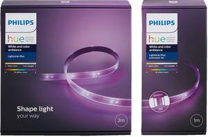 Philips Hue Hue White & Color Ambience LightStrip Plus 2 m Basis + 1m Erweiterung LED