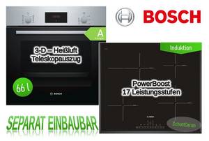 Bosch Induktions Herd-Set HERDSET AUTARK INDUKTION Backofen +...