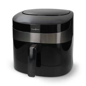 Nedis SmartLife Heißluftfritteuse Wi-Fi | 7,2 l | Timer: 240 min | Anzahl voreingestellter Programme: 8 | Digital | Android™ / IOS | Schwarz 
