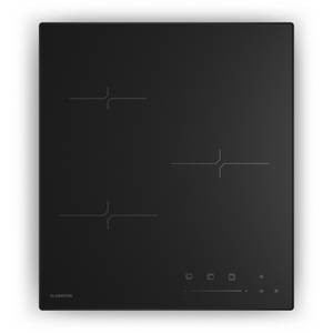 Klarstein Induktions-Kochfeld XFC503I-B1S XFC503I-B1S, Elektrische Kochfelder 3 Kochzonen 5500 W Touch Timer 