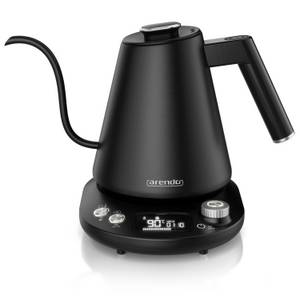 Arendo Wasserkocher aus Edelstahl, Temperatureinstellung 40°–100°C 