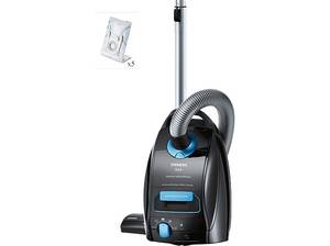  SIEMENS VSQ5X1238 Staubsauger, maximale Leistung: 850 Watt, Schwarz/Samtblau metallic) Bodenstaubsauger