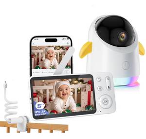 Iegeek Babyphone Babyphone mit Kamera 2K/3MP 